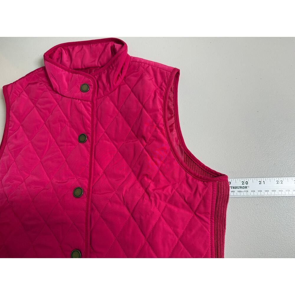 Talbots Buffalo Plaid Flannel Shirt & Quilted Vest Womens Size Small Petite - Picture 13 of 16